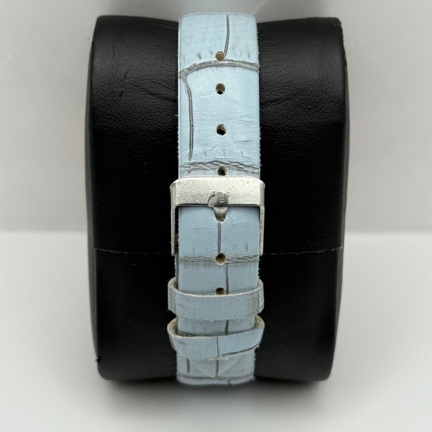 Working Ladies Rose Gold Tone Blue Dial & Strap Seconds Hand 34mm Quartz Watch