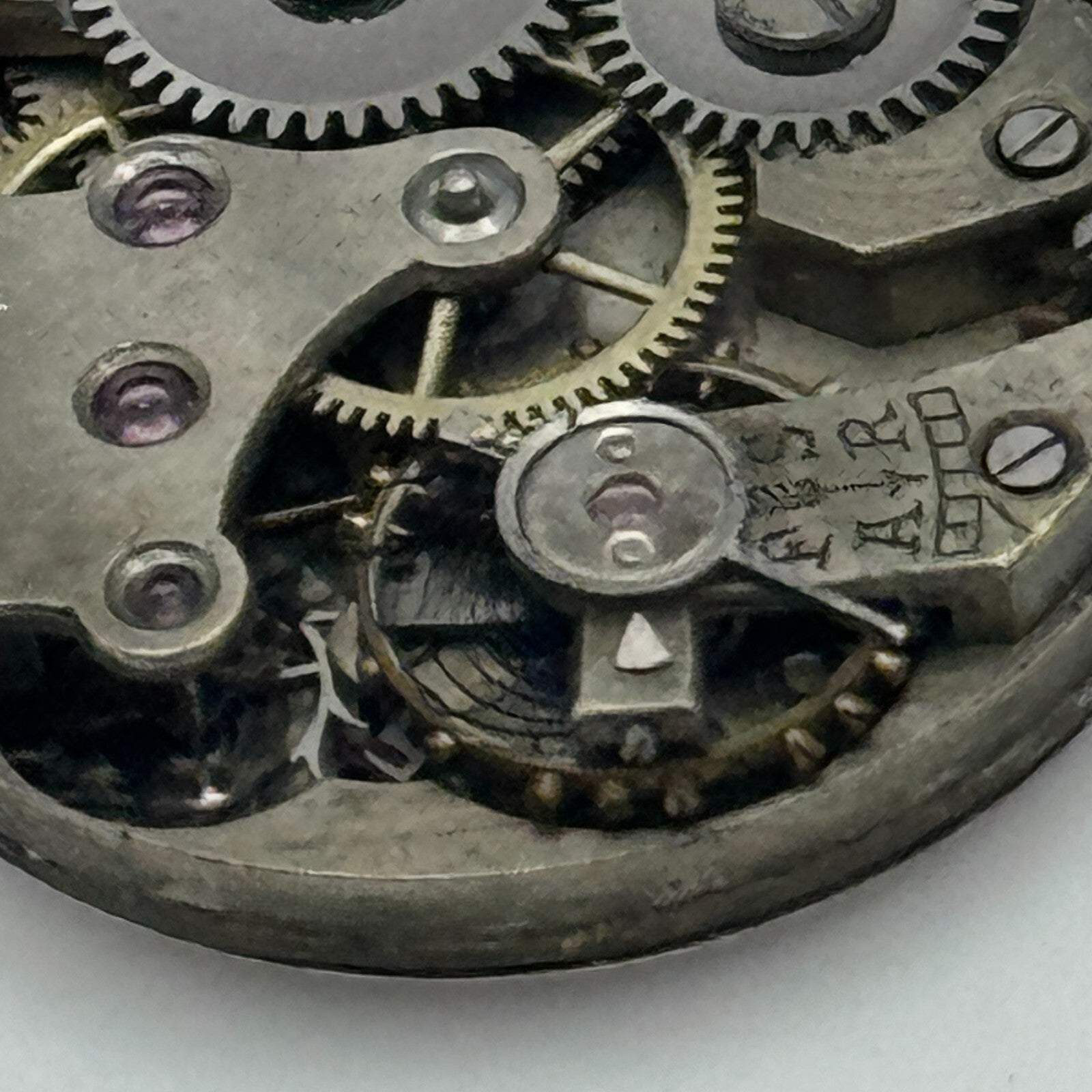 23.6mm Porcelain Dial Trench Dial Hands Watch Movement Manual Wind PARTS SPARES