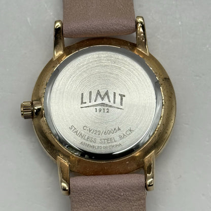 27mm Working Ladies Limit Mother Of Pearl Date Dial C-VJ22 Pink Quartz Watch