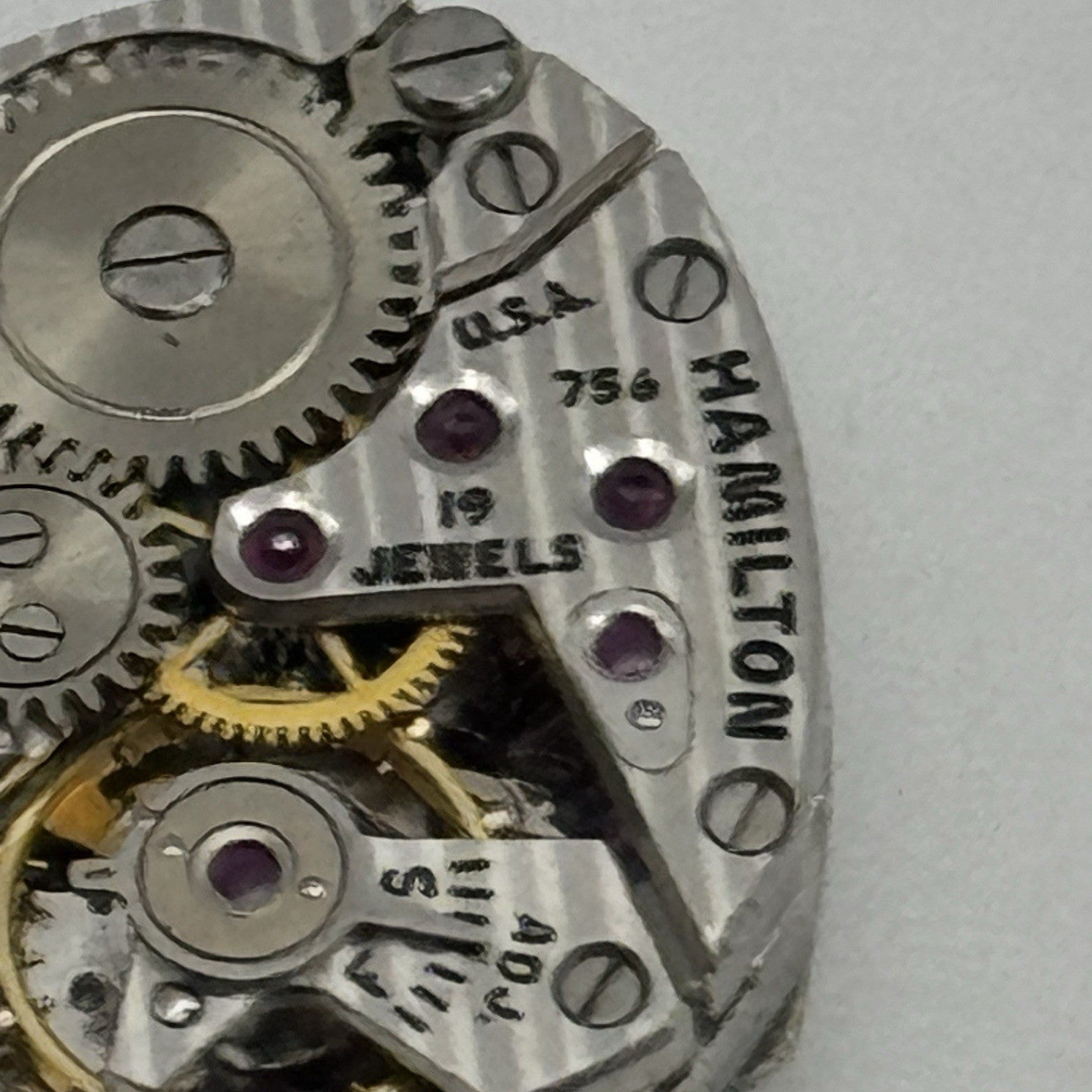 12.9mm Ladies Running Hamilton 756 Manual Wind 17 Jewels Watch Movement PARTS