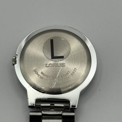 Lorus Ladies Quartz Fob Nurse Watch Floral Dial Steel Japan Working 29mm