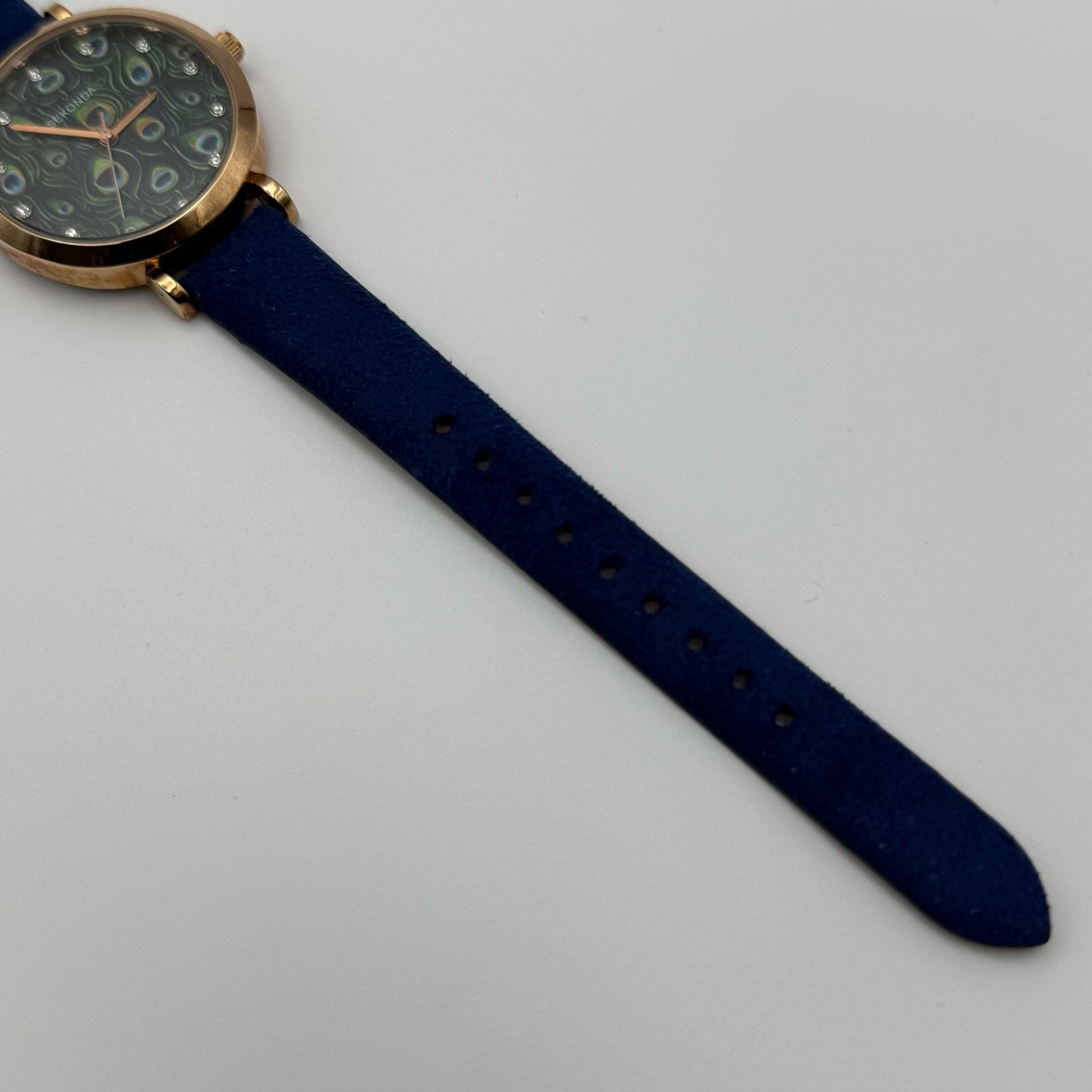 Working Ladies Sekonda Peacock Dial 34mm Quartz Watch New Battery Adjustable