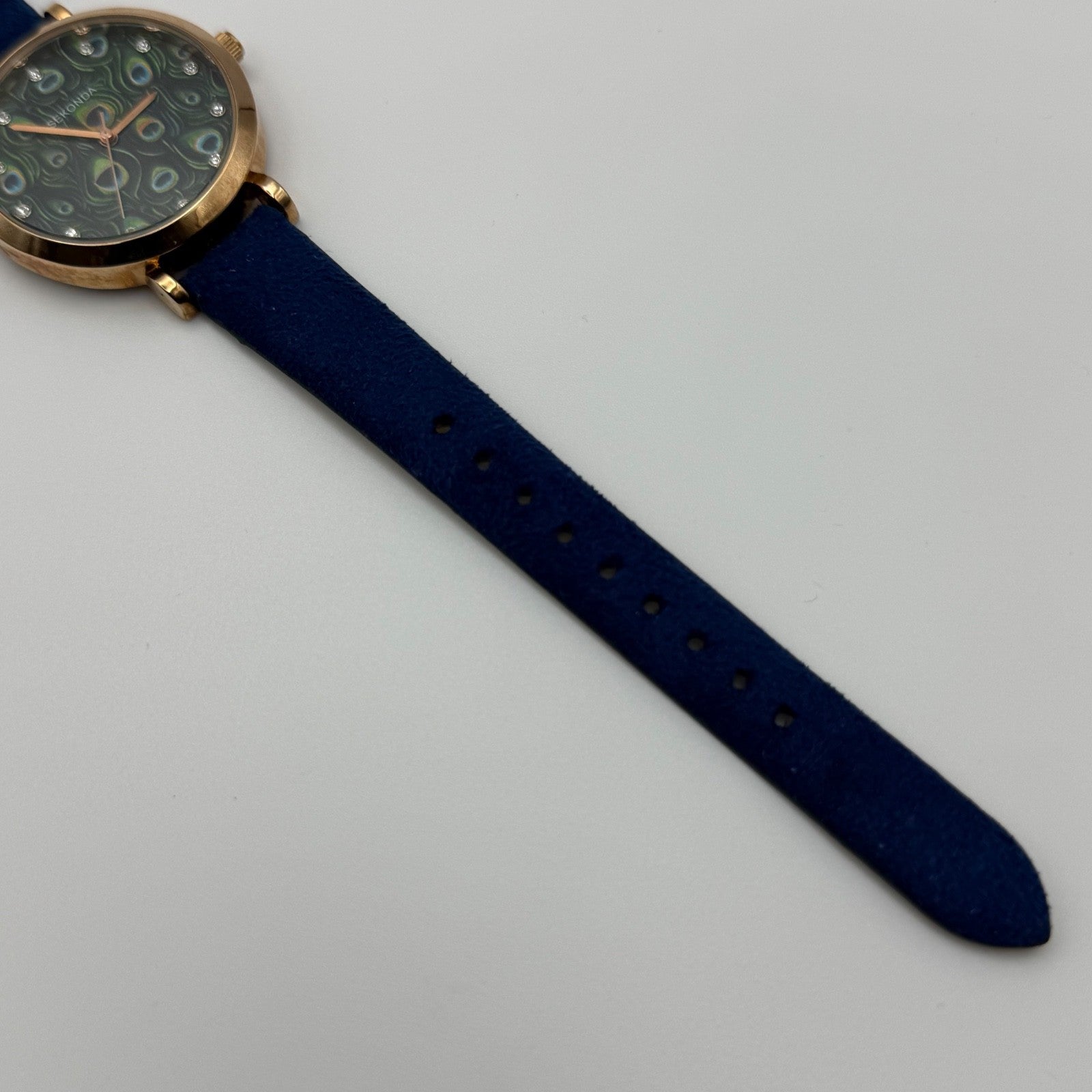 Working Ladies Sekonda Peacock Dial 34mm Quartz Watch New Battery Adjustable