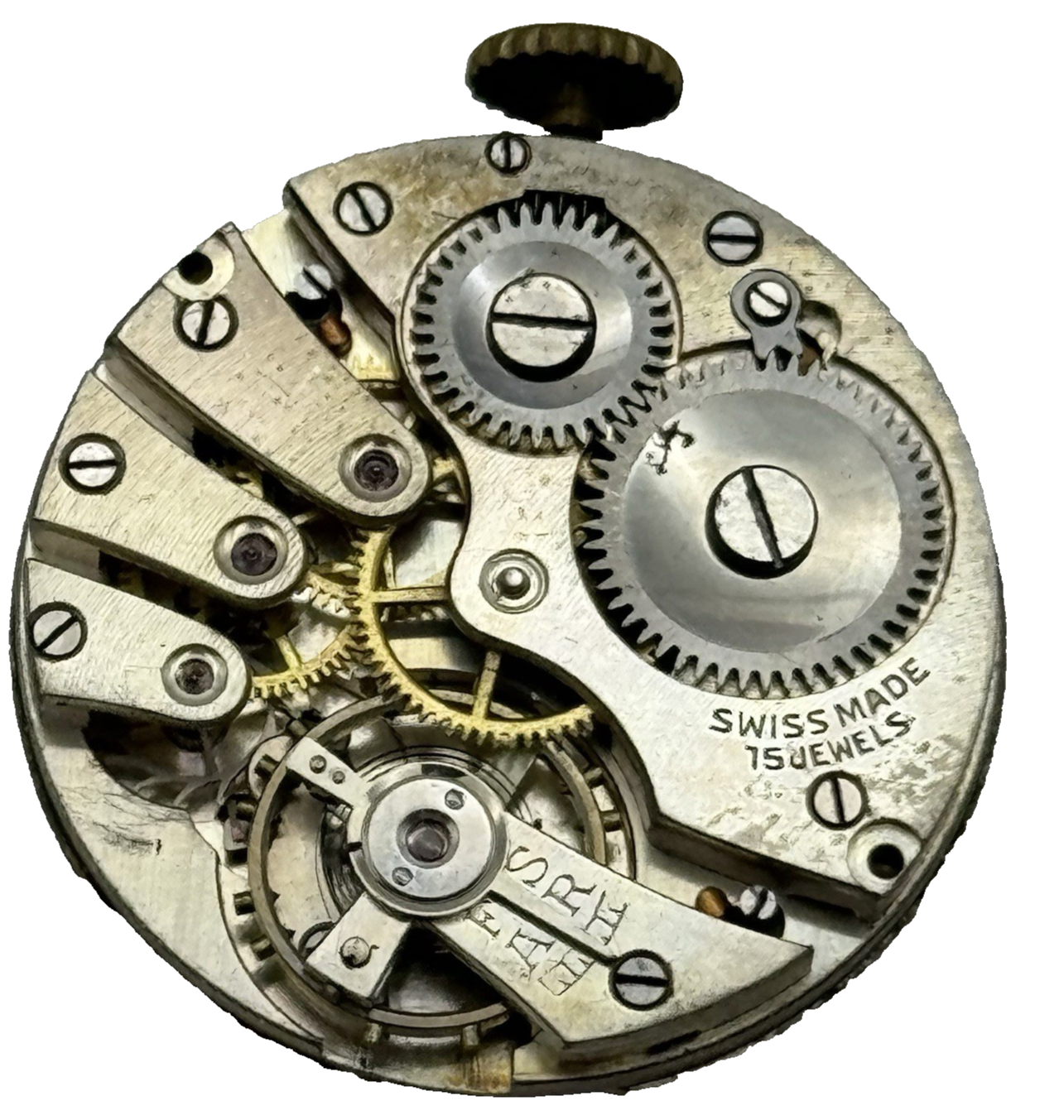 27mm Roamer Balance Ok Men's Meteor Trench Watch Movement Vintage Swiss PARTS