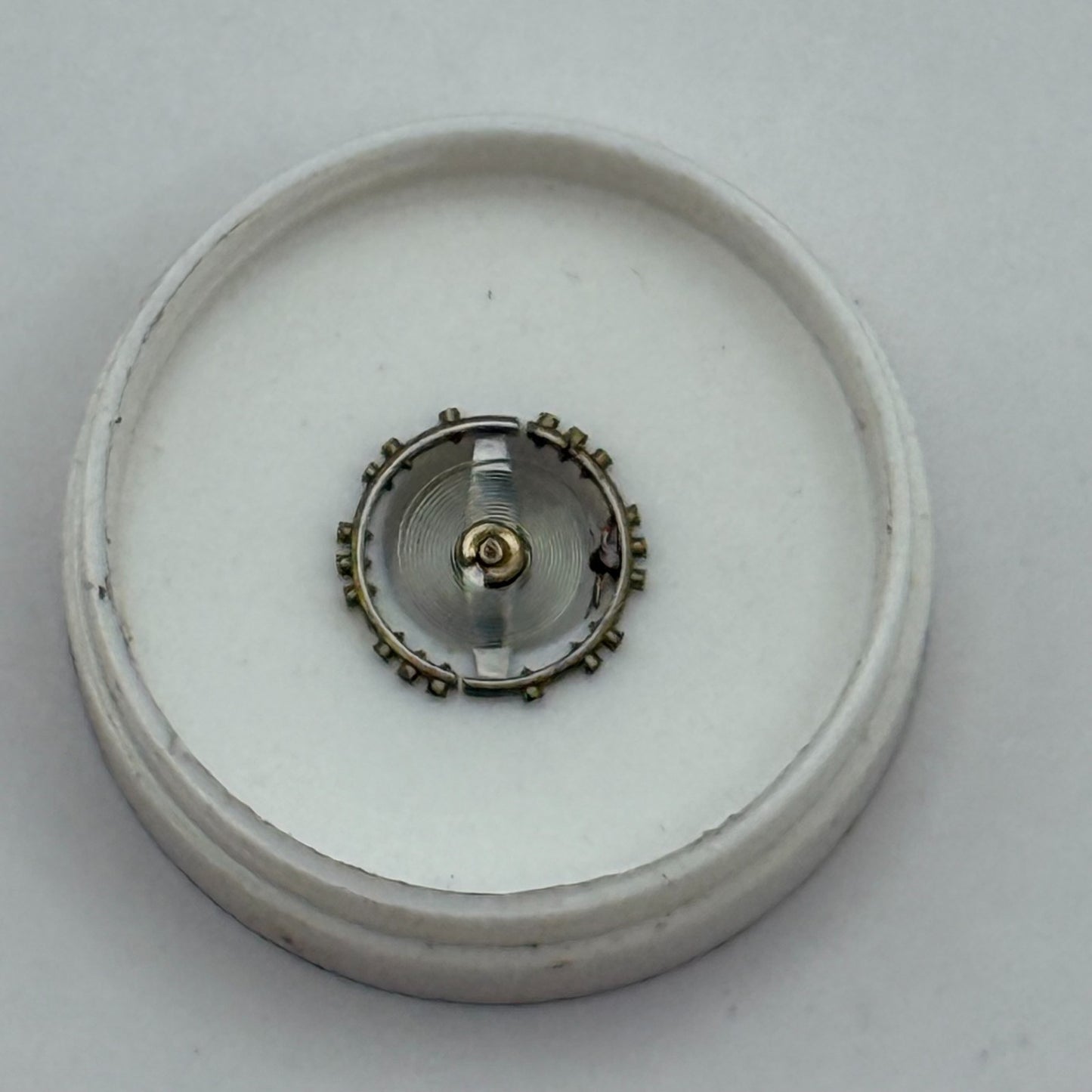 Peseux 100 Balance Wheel Complete And Spring 5¼’’’ Watch Movement Parts NOS