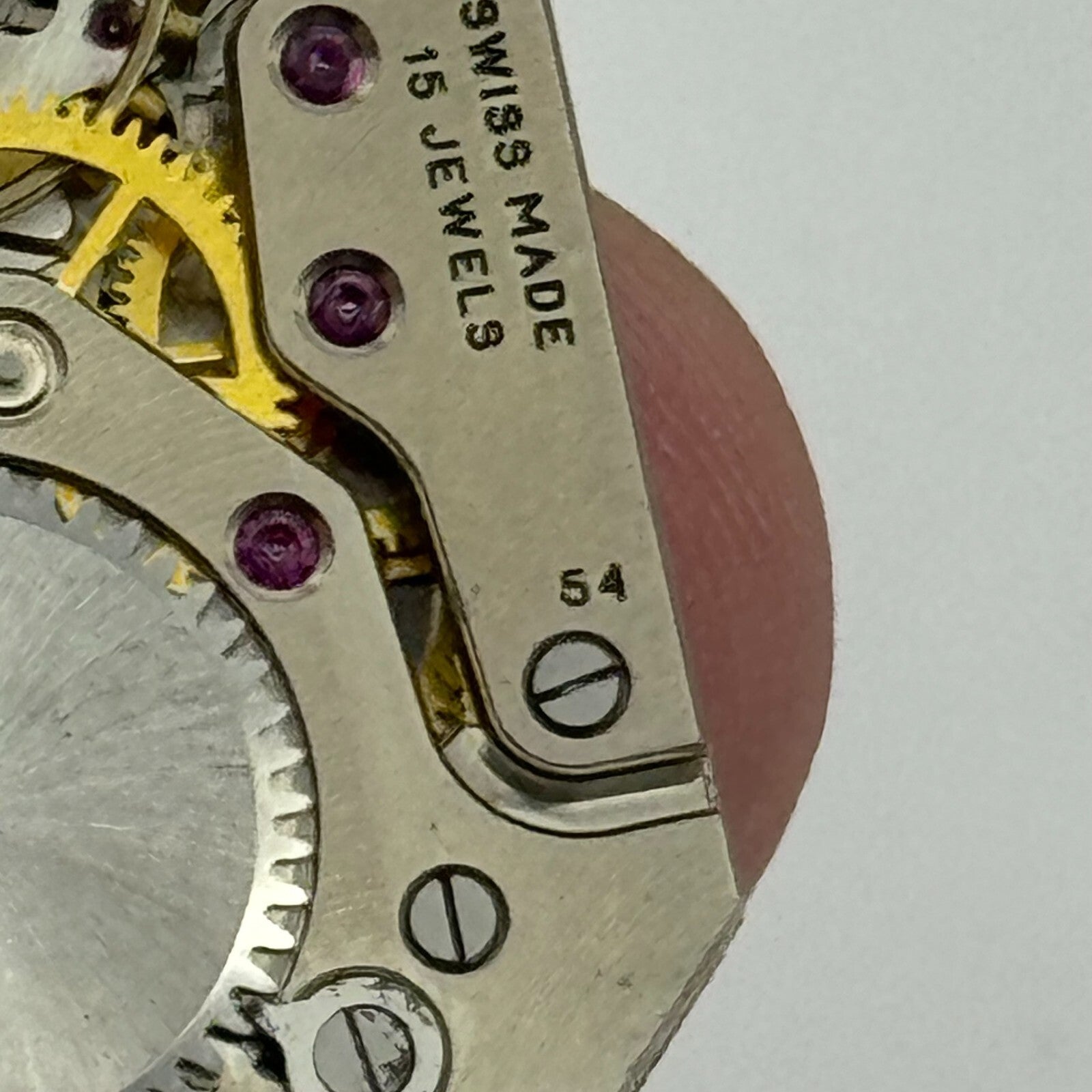 20.6mm Running Limit Revue 54 High Grade Tank Watch Movement Manual Wind PARTS