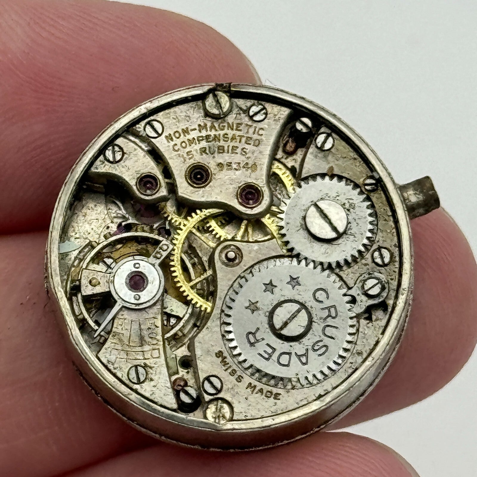 25.2mm Crusader 95340 Compensated 15 Rubies Manual Wind Swiss Watch Movement