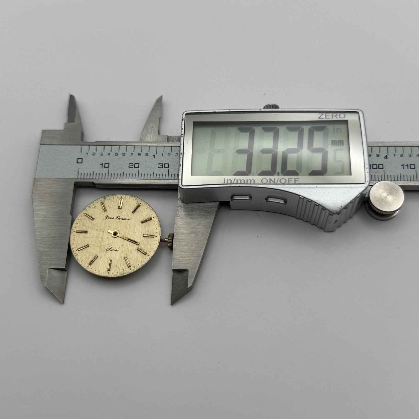 BFG 844 Watch Movement Yves Renaud Manual Wind Vintage Swiss Parts Repair 29mm