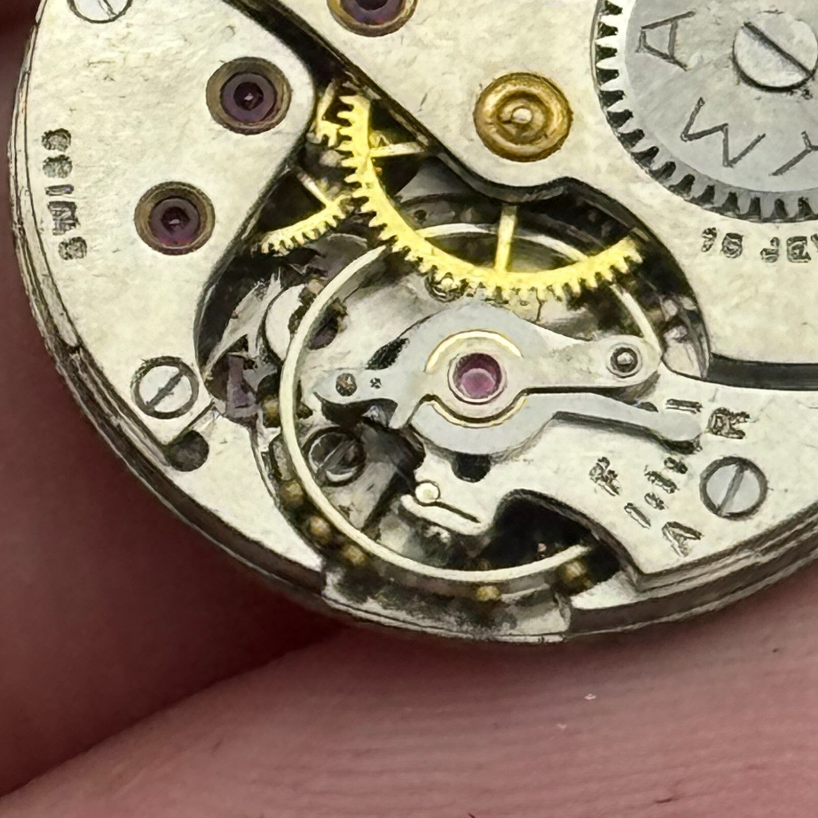 19.7mm Cyma Ref 424k Sub Seconds Manual Wind Watch Movement Swiss Vintage PARTS