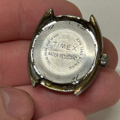 27mm Ladies Timex Sweep Seconds Date Dial GB Made Watch Head TO RESTORE