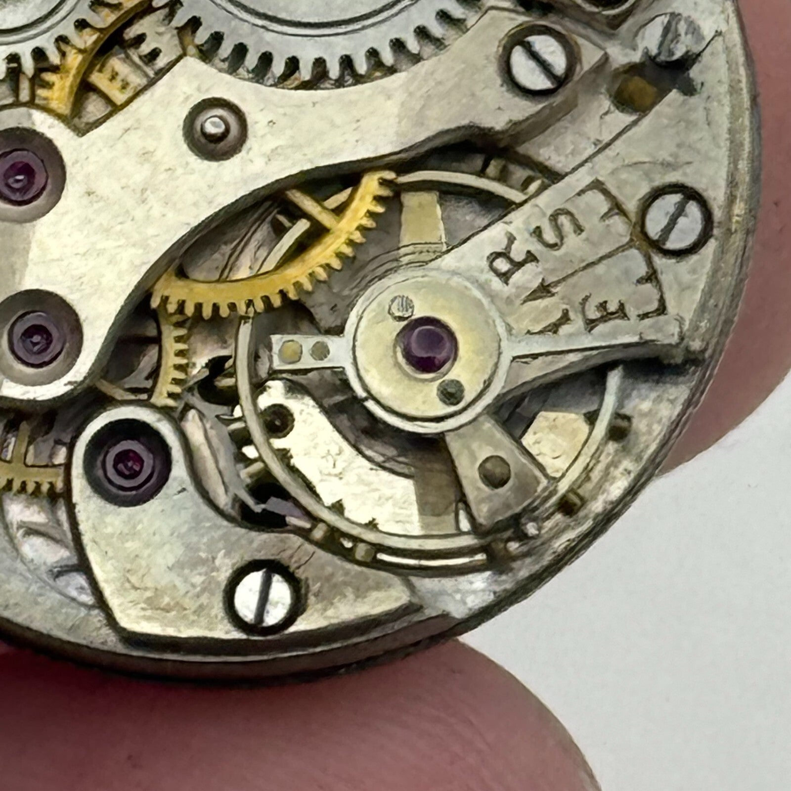 23.6mm J W Benson FHF 37 Manual Wind Watch Movement Swiss Vintage PARTS SPARES