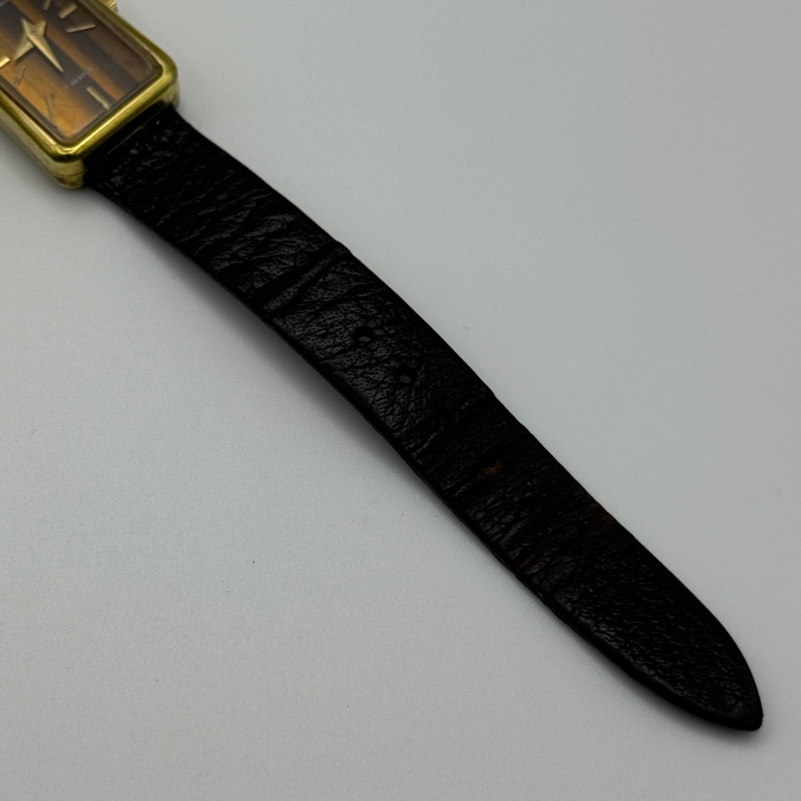 18mm Vintage Jean Renet Brown Dial 17 Jewels Manual Wind Watch PARTS / REPAIR