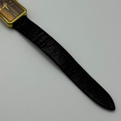 18mm Vintage Jean Renet Brown Dial 17 Jewels Manual Wind Watch PARTS / REPAIR