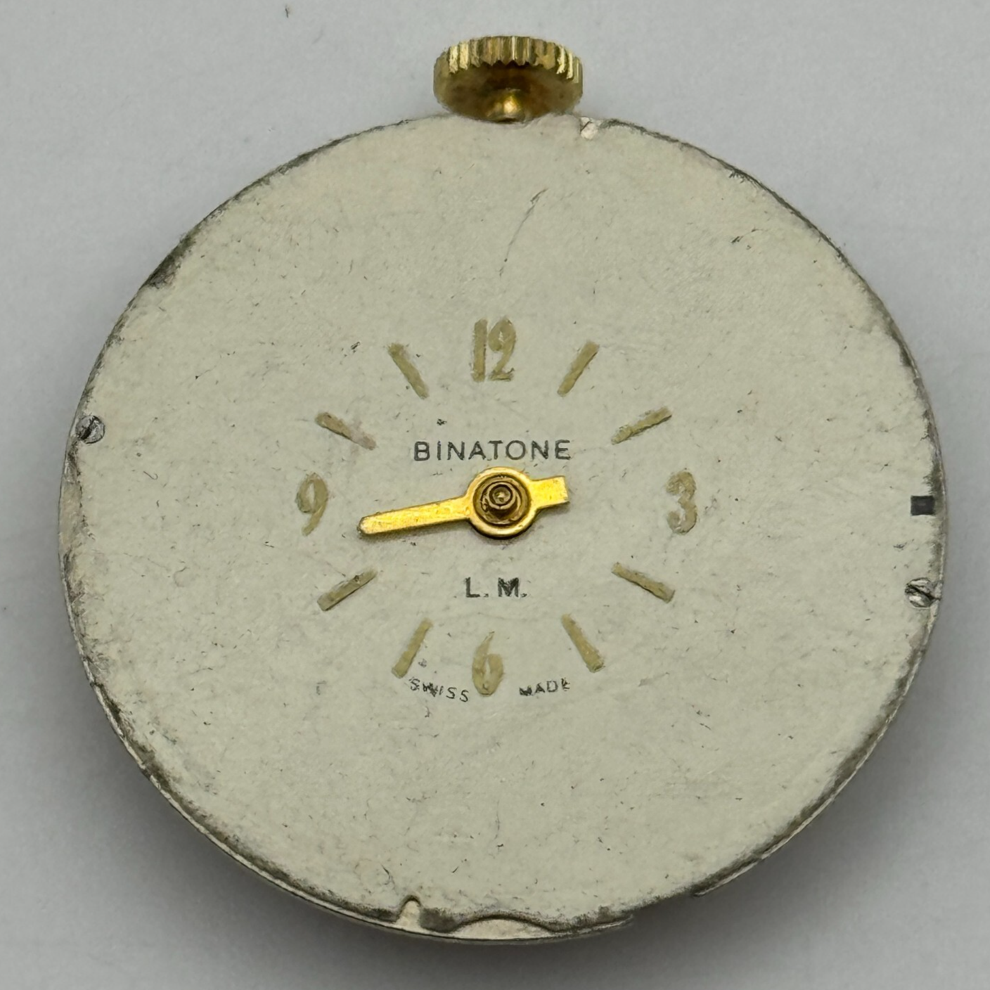 31.1mm Men's Burgana Binatone D 320 Manual Wind Swiss Watch Movement PARTS SPARE