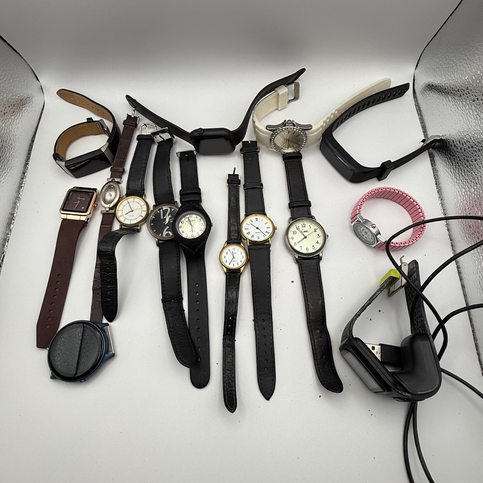 Bundle Of 15 Quartz Watches Job Lot Modern / Vintage Untested Parts / Repair