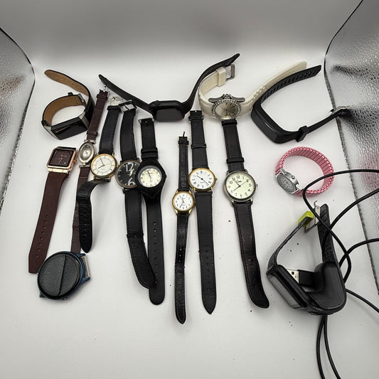 Bundle Of 15 Quartz Watches Job Lot Modern / Vintage Untested Parts / Repair