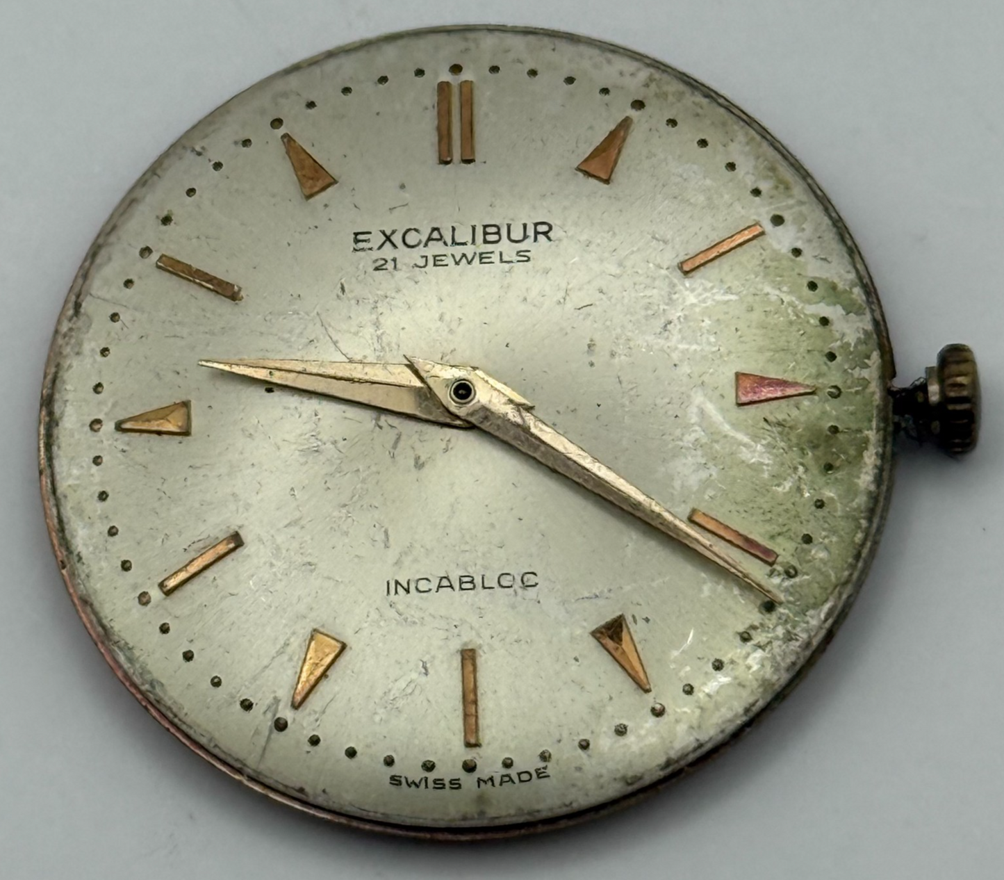 FHF 72 Watch Movement Excalibur Manual Wind Vintage Swiss Parts Repair 31mm