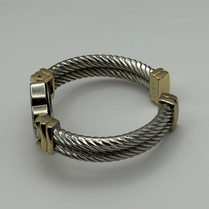 25mm Working Ladies Collezie Jewelled Two Tone Bangle Quartz Watch 5.5 Inches