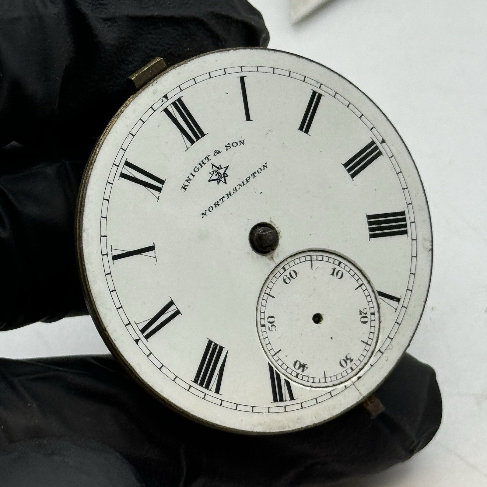 41.3mm Knight & Son Northampton Balance Ok Pocket Watch Movement FOR PARTS