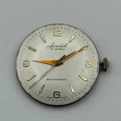 ETA 2390 Watch Movement Accurist Manual Wind Vintage Swiss Parts Repair 29.3mm