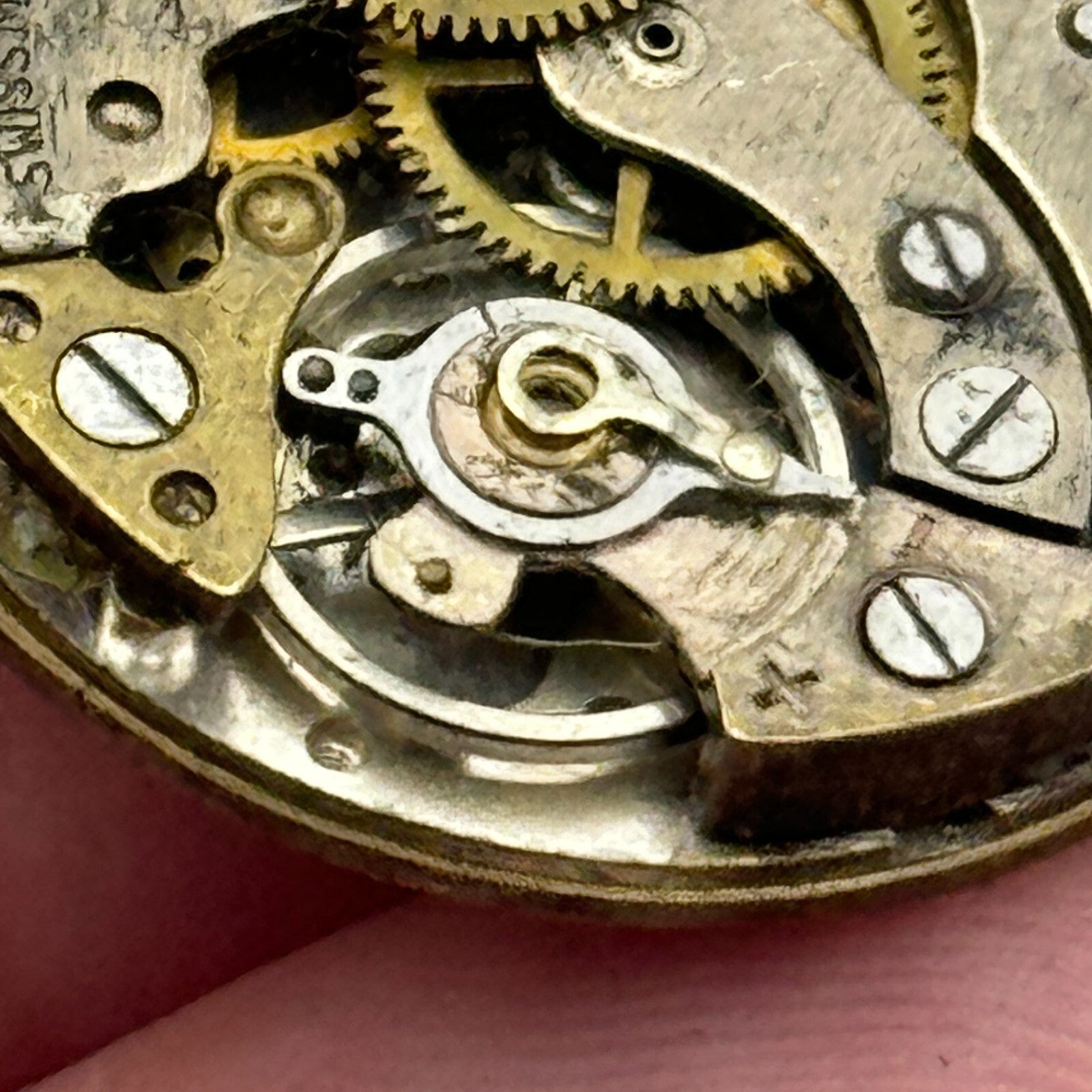 23.9mm Oris Cal 292 Swiss 4 Jewel Manual Wind Watch Movement Swiss Vintage PARTS