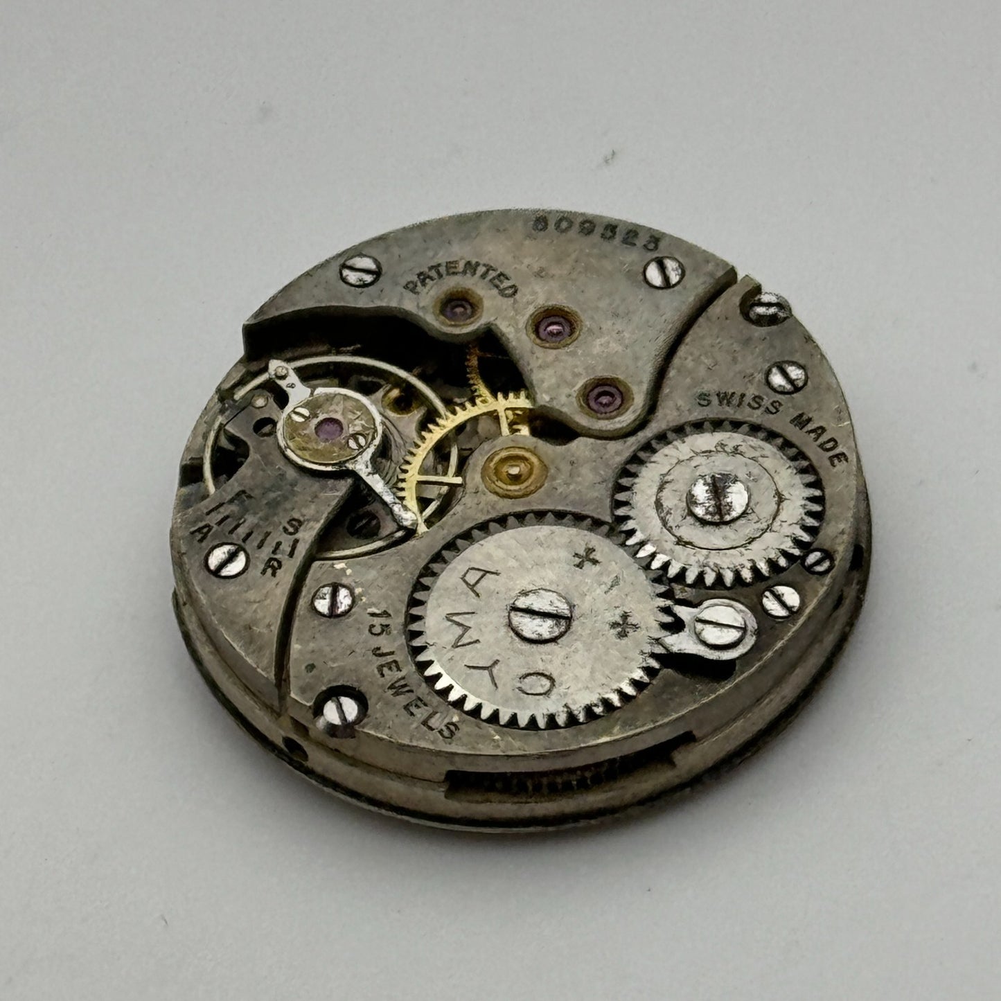 23.6mm Cyma Ref 030 Tavannes Manual Wind Watch Movement Swiss Vintage PARTS