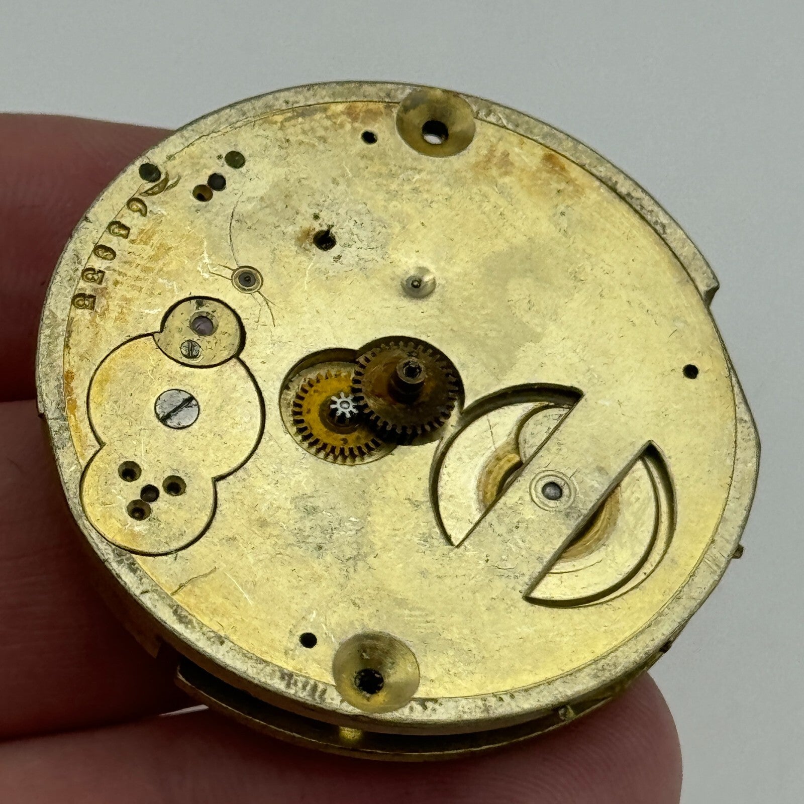 40.7mm Antique Nordmann Geneve Key Wound Pocket Watch Movement PARTS REPAIR