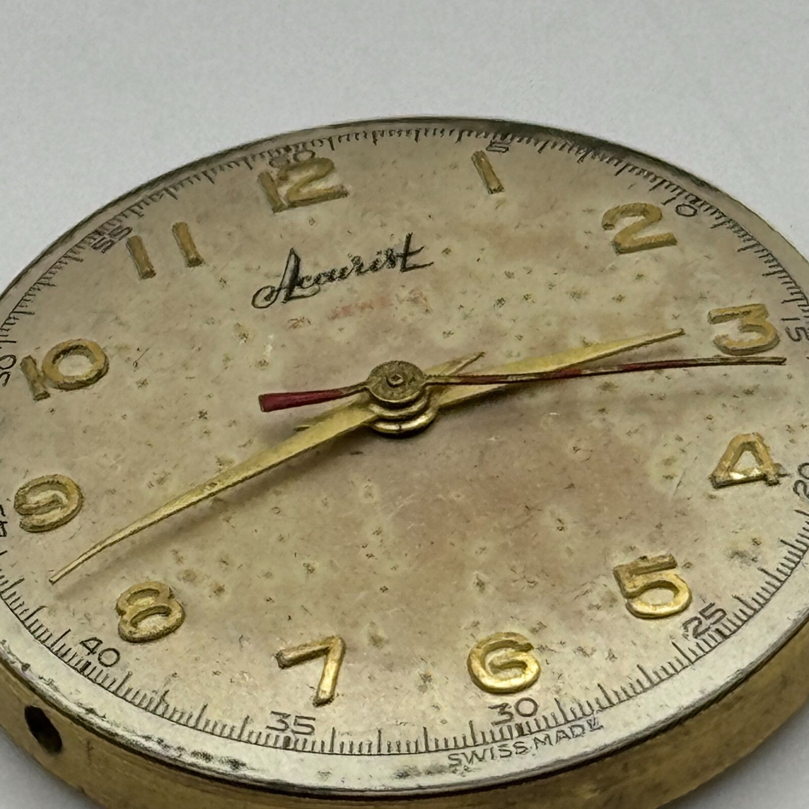 28.3mm Enicar A-R 410 Accurist Manual Wind Watch Movement Swiss Vintage PARTS