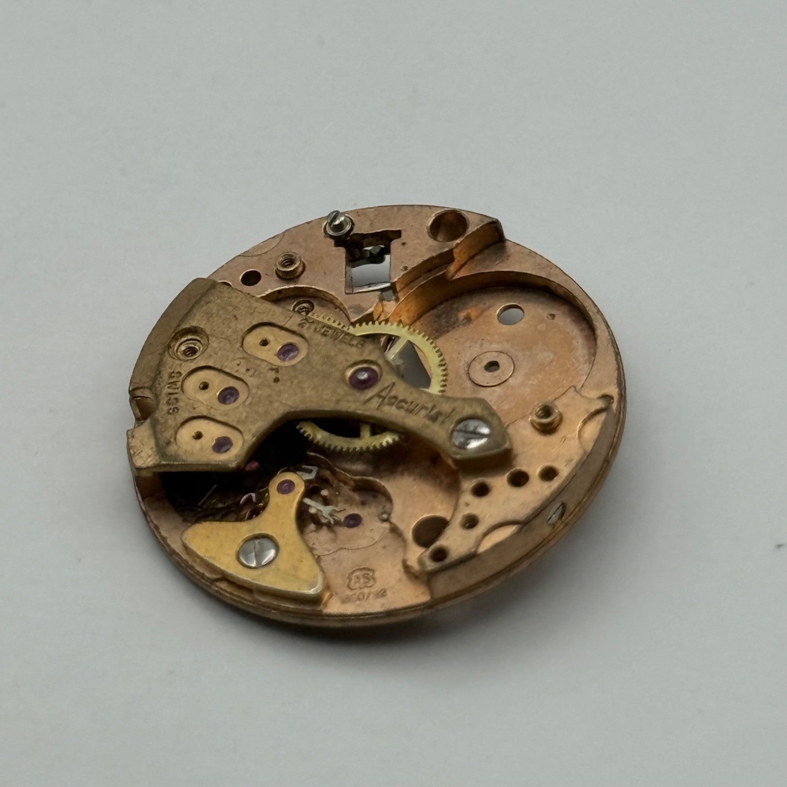 AS 1890/92 Watch Movement Main Plate Manual Wind Vintage Swiss Parts 23.6mm