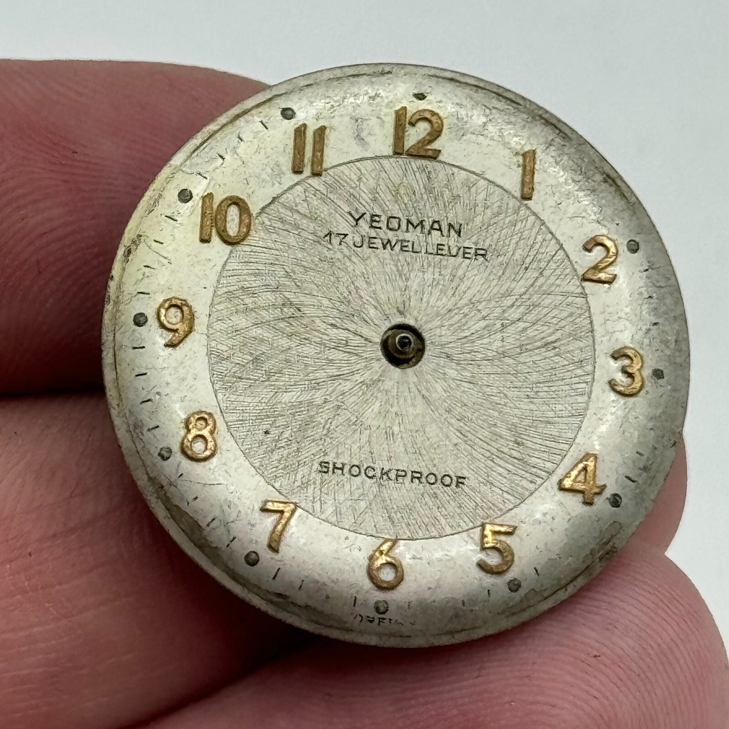 25.8mm Yeoman Mens HB Hermann Becker 1161 Manual Wind Watch Movement PARTS SPARE