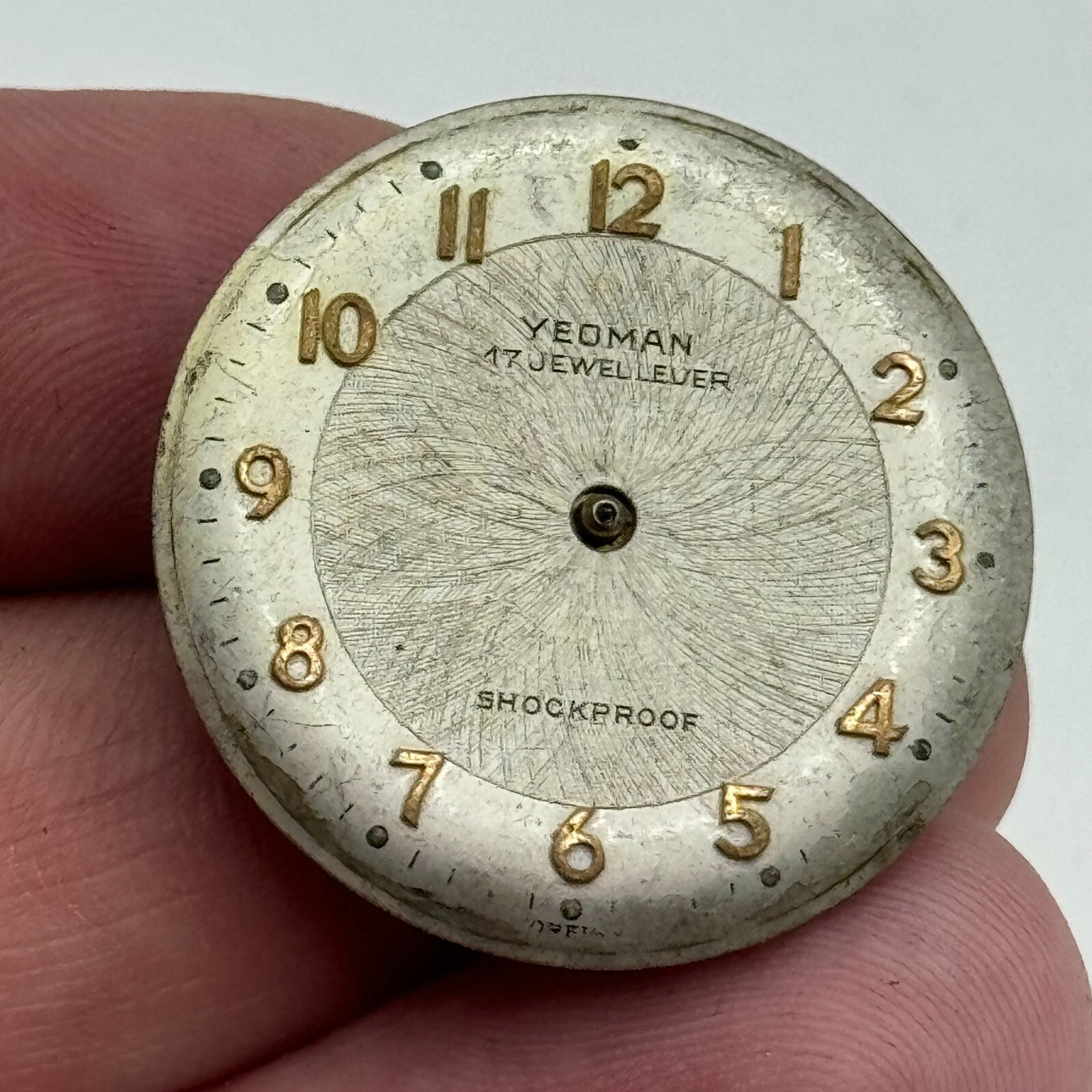 25.8mm Yeoman Mens HB Hermann Becker 1161 Manual Wind Watch Movement PARTS SPARE