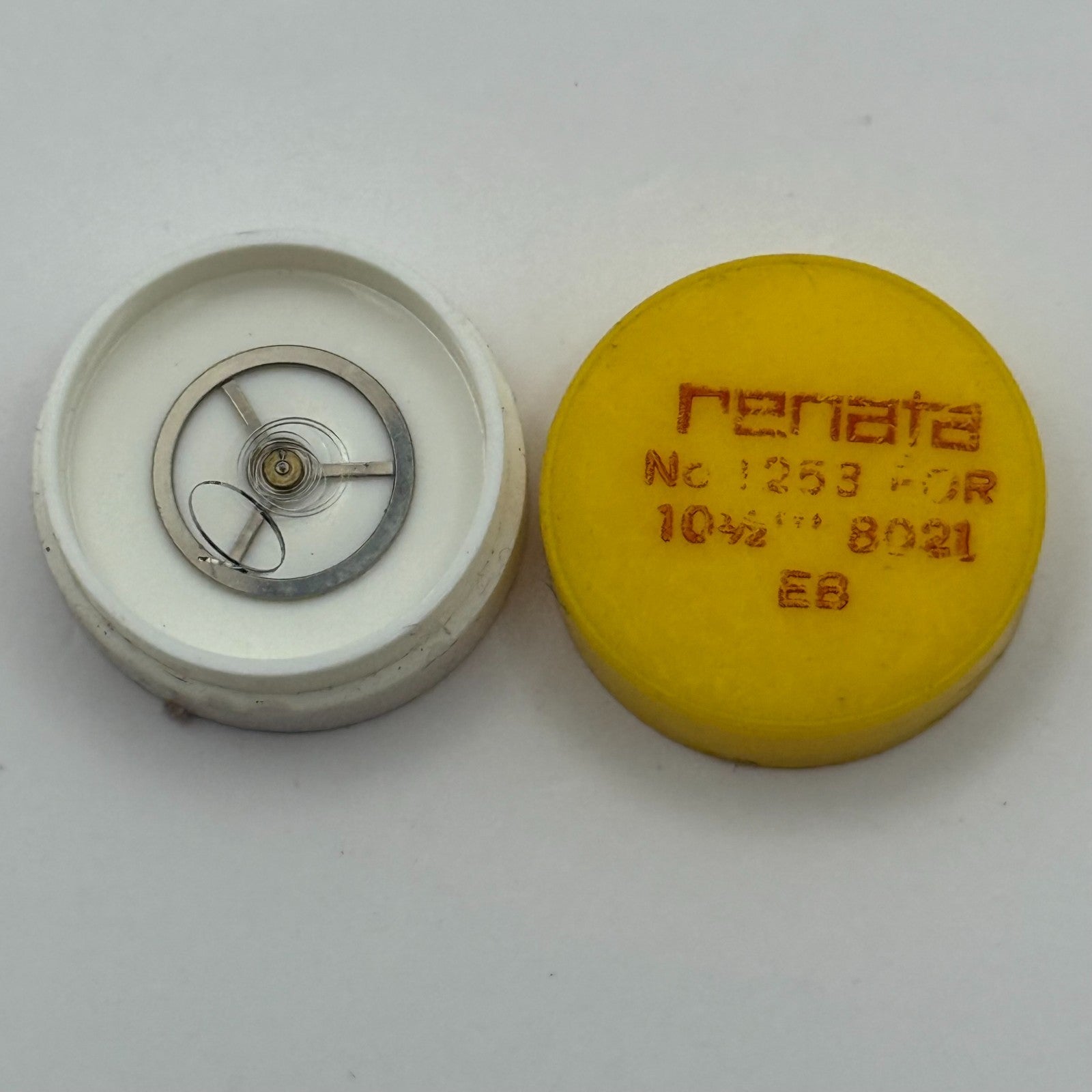 EB 8021 Balance Complete 10 1/2''' Renata 1253 Watch Movement Parts DAMAGED