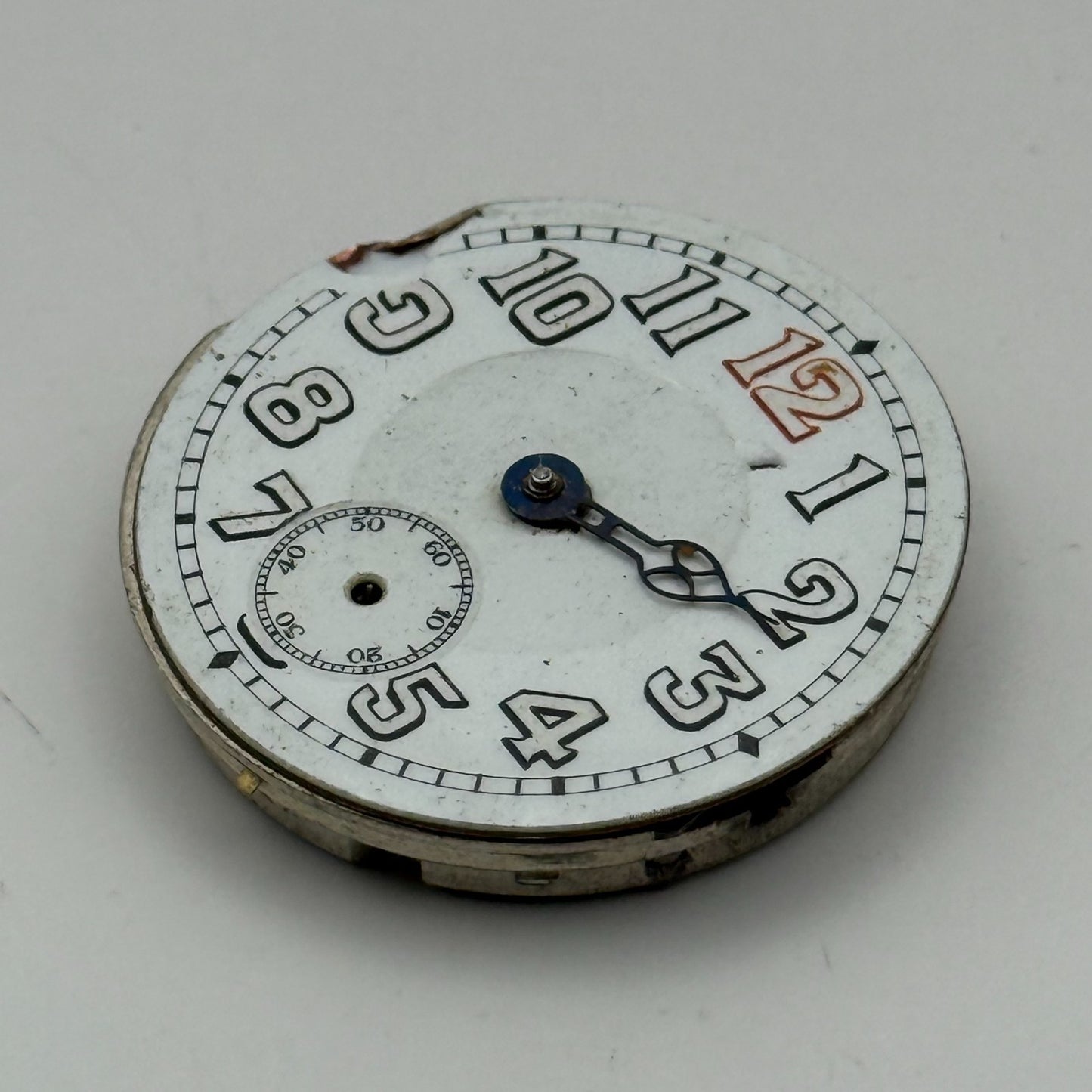 15 Jewels Trench Swiss Watch Movement Marvin 362 ? Vintage Parts Repair 29.8mm