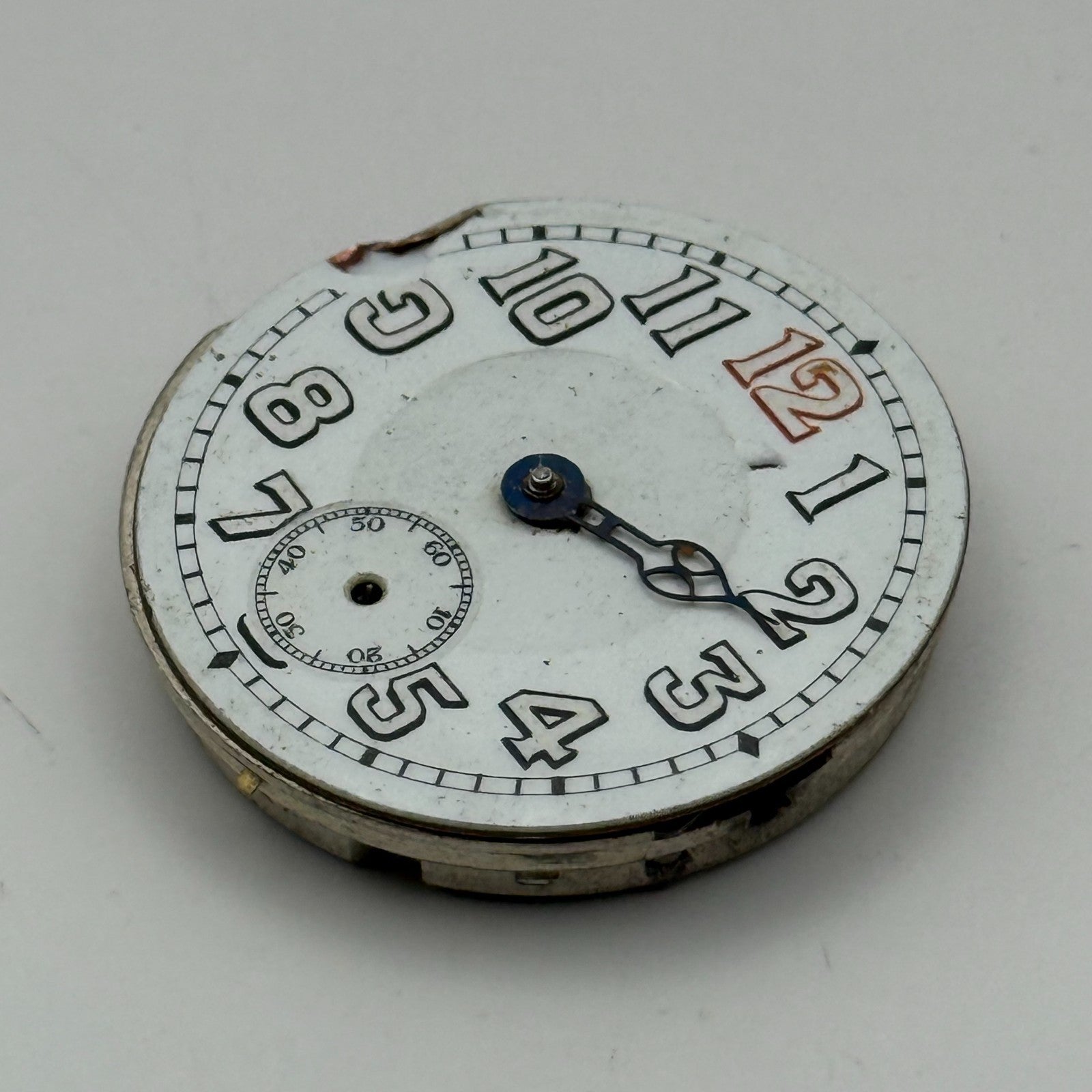 15 Jewels Trench Swiss Watch Movement Marvin 362 ? Vintage Parts Repair 29.8mm