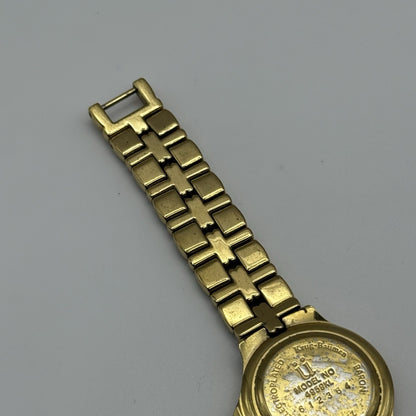 28mm Working Ladies Krug Baumen Baron 4959KL Gold Plated Quartz Watch 5.7 Inches