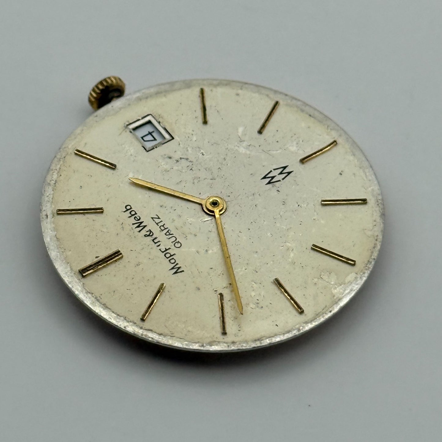 ETA 955.112 Quartz Watch Movement Mappin & Webb Date Vintage Parts Repair 26.2mm