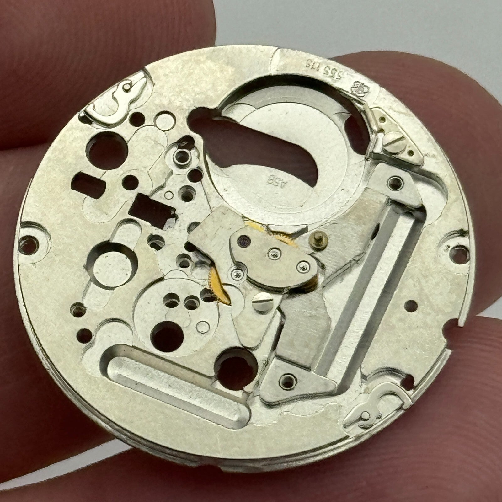 26.1mm ETA 555.115 Swiss 1 Jewel Quartz Partial Watch Movement Vintage PARTS