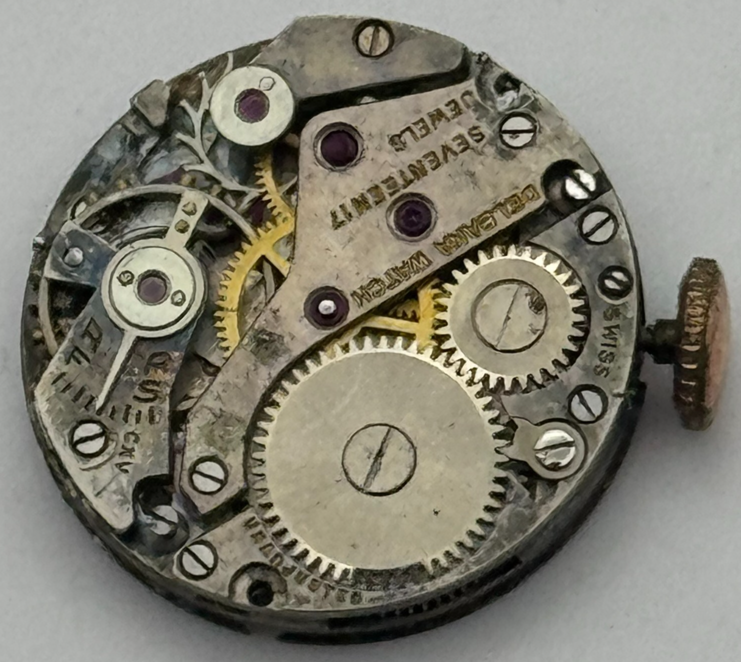 19.7mm Delbana AS A Schild Manual Wind 17 Jewels Swiss Watch Movement PARTS