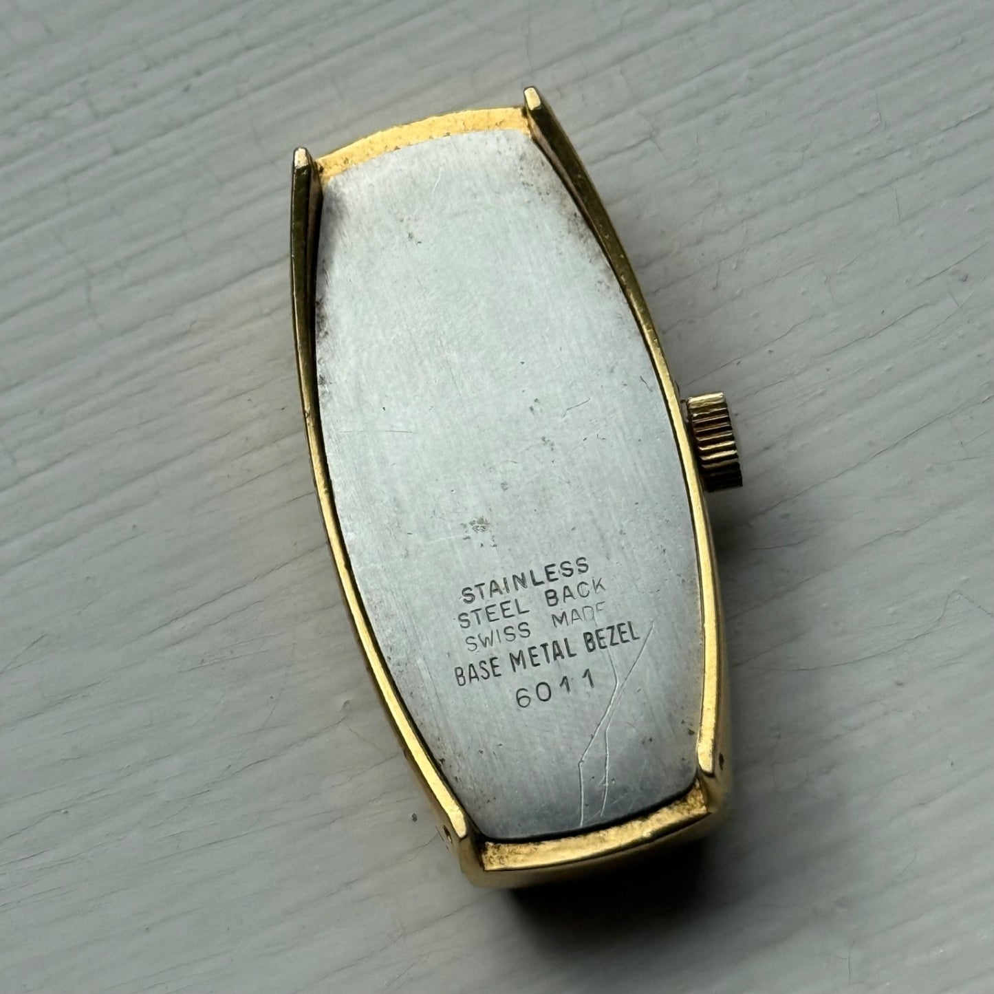 20mm Vintage Astral Rectangle Ronda RL 5101 Manual Wind Watch PARTS / REPAIR