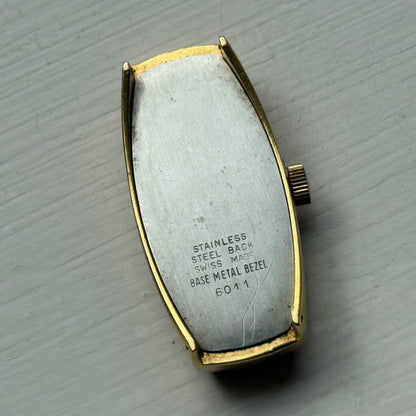 20mm Vintage Astral Rectangle Ronda RL 5101 Manual Wind Watch PARTS / REPAIR