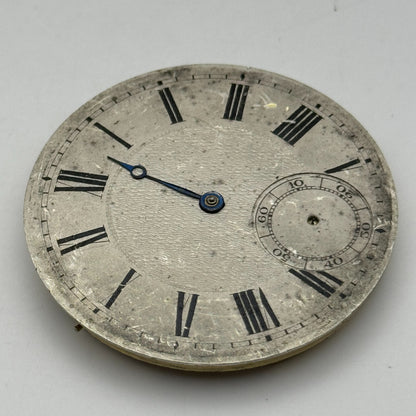 42.1mm Vintage Open Face Swiss Pocket Watch Movement PARTS REPAIR SPARES