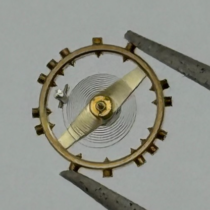 FHF 159 Balance Wheel Complete And Spring 3-10''' 190 M Watch Movement Parts