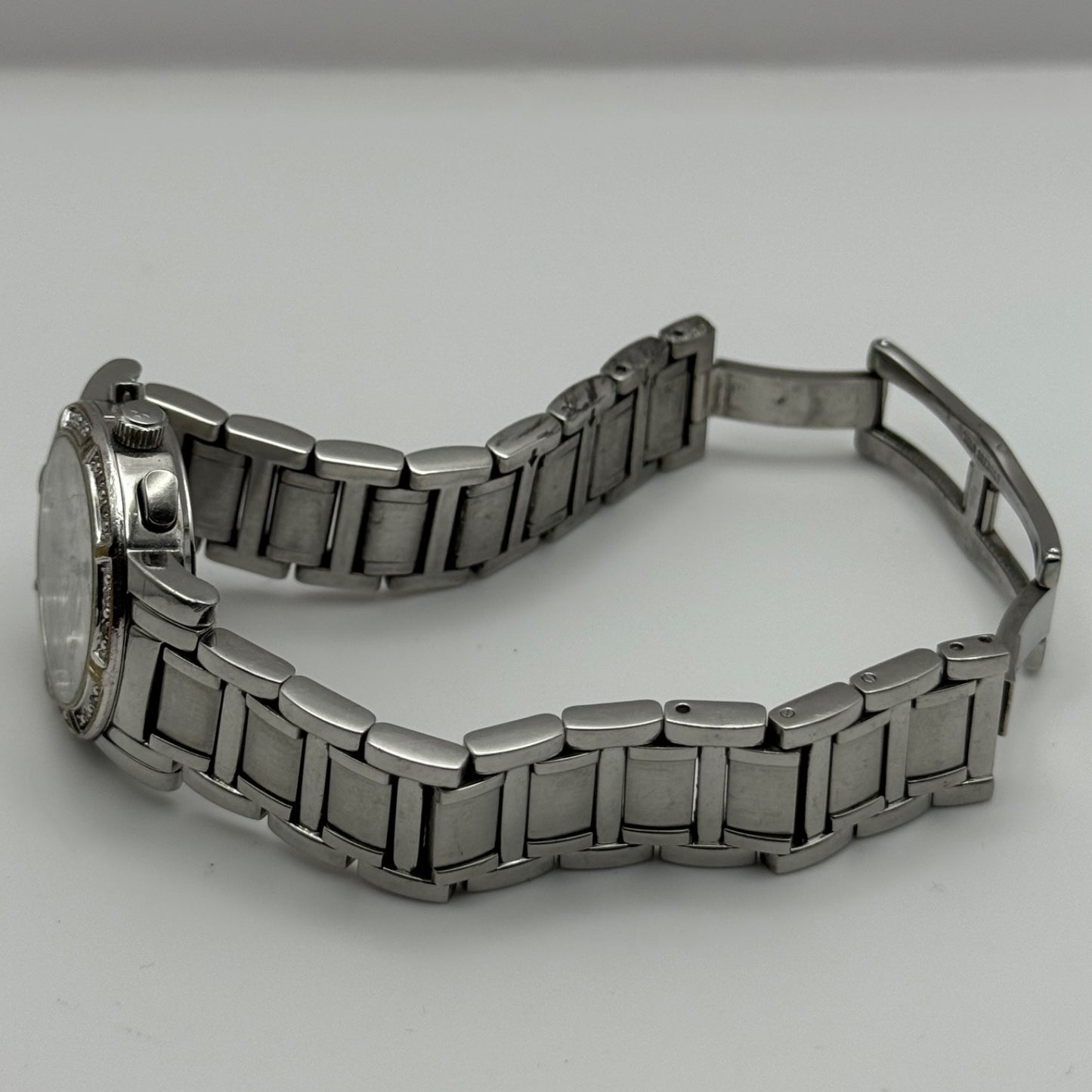 Bulova Swiss Chronograph Watch Quartz Date Dial 29mm C837317 Bracelet Ladies