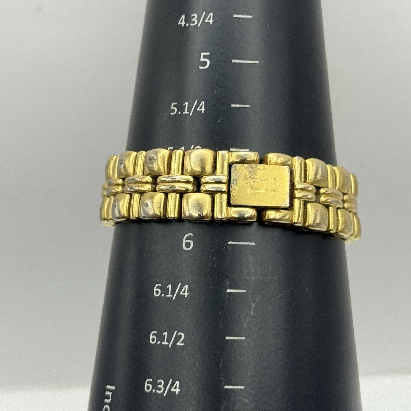 28mm Working Ladies Krug Baumen Baron 4959KL Gold Plated Quartz Watch 5.7 Inches