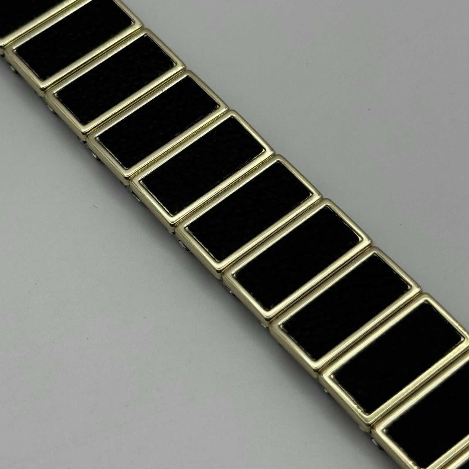 20mm Lug Rowi Fixo Flex Vintage New Old Stock NOS Expandable Strap Black Gold