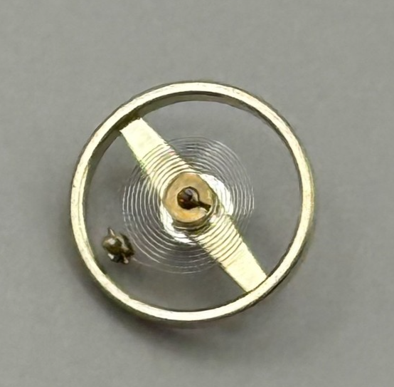 Ebosa 86 87 Balance Wheel Complete And Spring 8¾’’’ 1249 Watch Movement Parts 