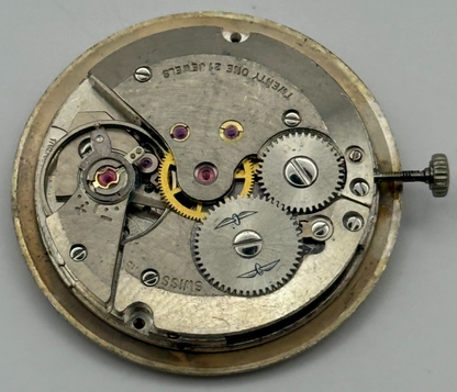 AS 1702/03 Rotary Date Watch Movement Manual Wind Vintage Parts Repair 25.8mm