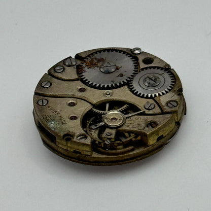 22.6mm Stauffer S S & Co Manual Wind Trench Watch Movement Swiss Vintage PARTS