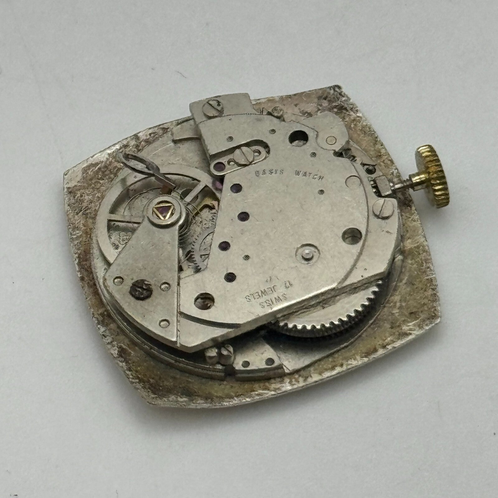 23.6mm Superoma EB 8481-74 Manual Wind 17 Jewels Watch Movement PARTS REPAIR