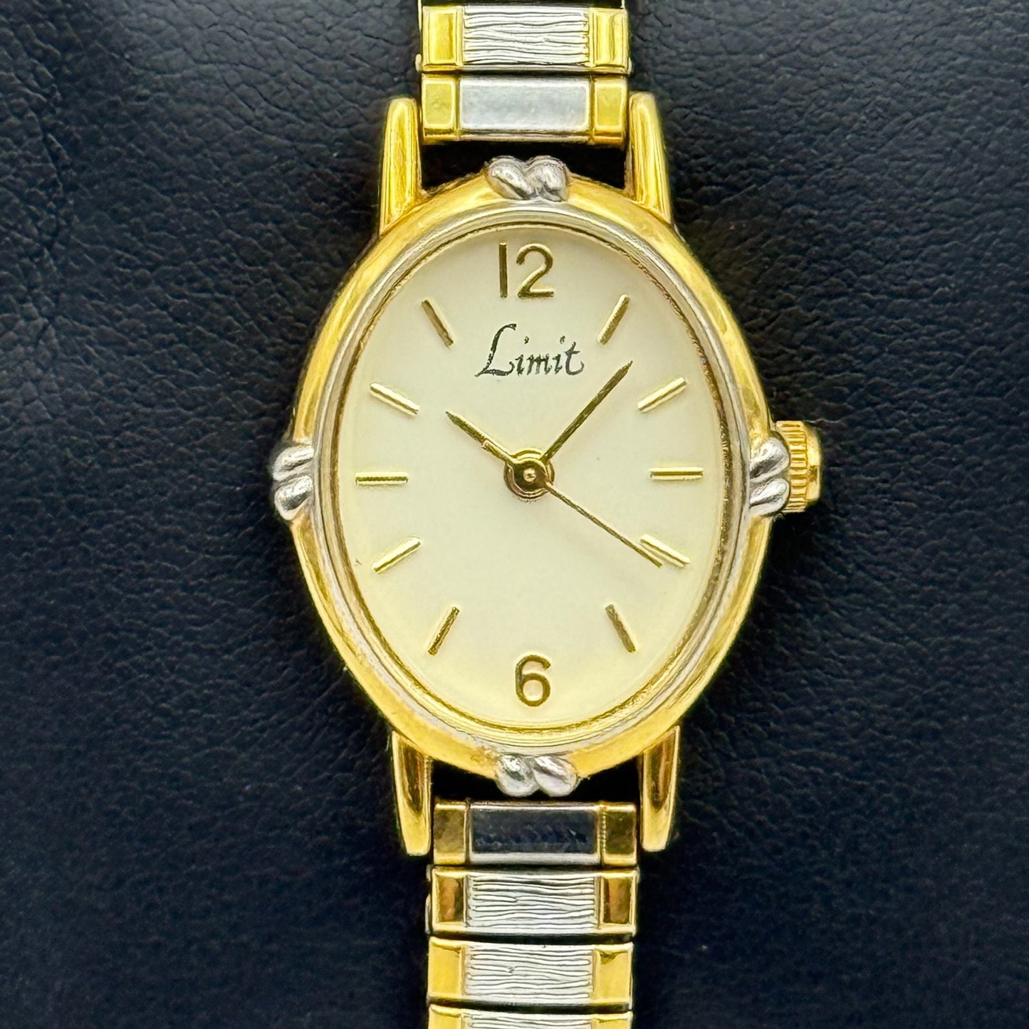 20mm Working Ladies Limit Special Mum Two Tone Quartz Watch Expandable Strap